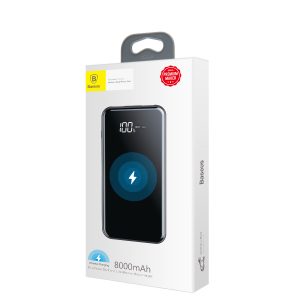 Baseus Full Screen Bracket Wireless Charger Power Bank 8000mAH