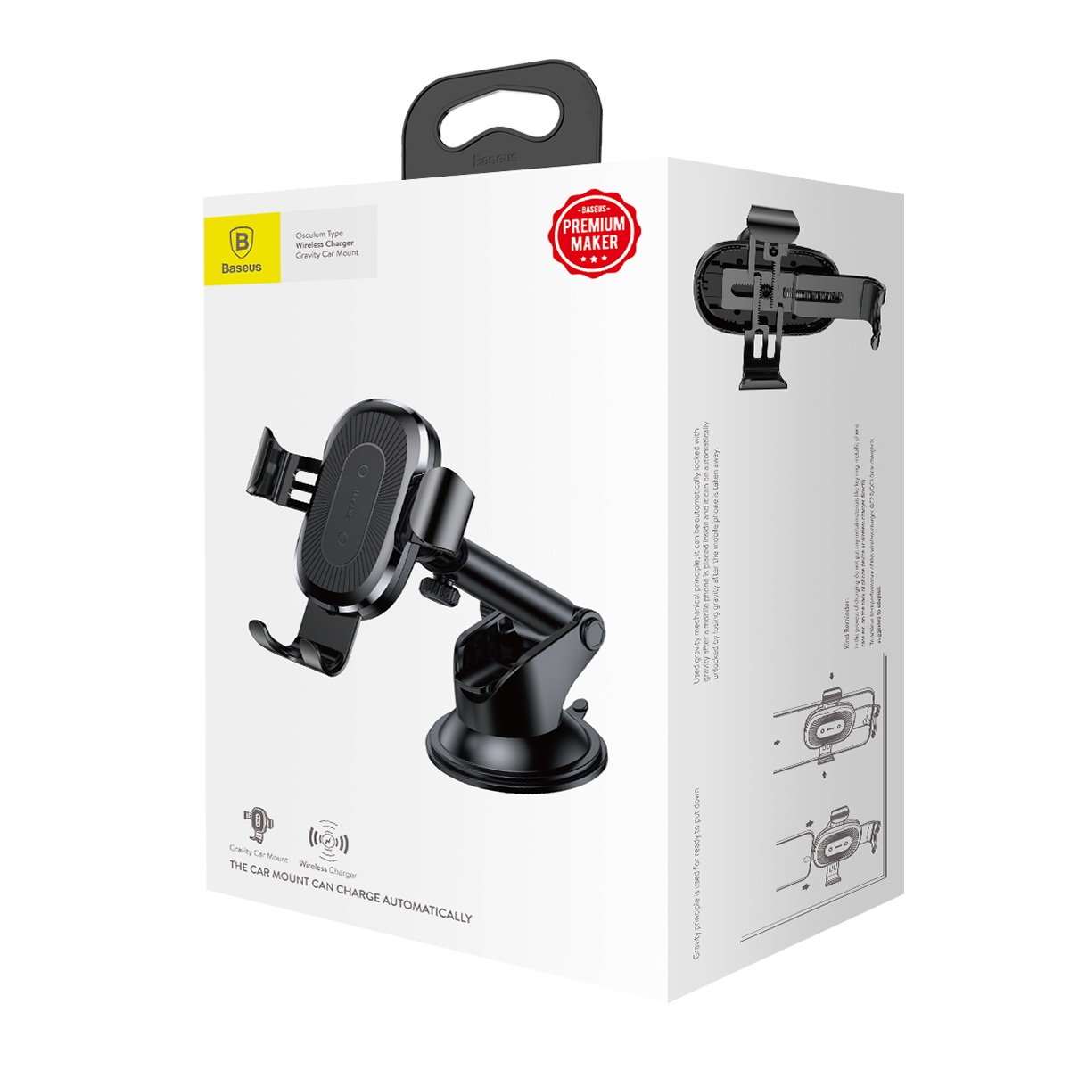 Baseus Wireless Charger Gravity Car Mount (Osculum Type) Driven